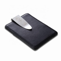 Dompet lipat klip uang untuk sublimasi hadiah grosir Logo kustom warna logam kosong baja tahan karat Eropa hadiah bisnis MC05