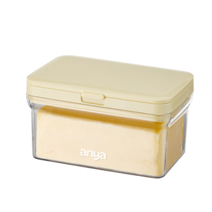 ANYA Contenitore per Burro in Plastica Rettangolare Ermetico, Grado Alimentare, Impilabile, Antiumidità, con Coperchio Ribaltabile - Product Image 1