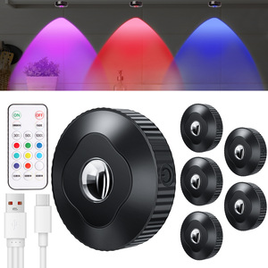 <span class=keywords><strong>Lampe</strong></span> LED RVB colorée pour cave à vin, nouvelle veilleuse créative rechargeable par USB <span class=keywords><strong>avec</strong></span> télécommande, améliore l'ambiance de la chambre - Product Image 2