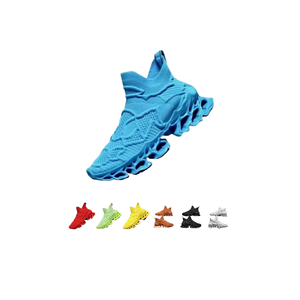 <span class=keywords><strong>Zapatos</strong></span> deportivos <span class=keywords><strong>de</strong></span> hoja <span class=keywords><strong>de</strong></span> punto volador personalizados para hombre, diseño <span class=keywords><strong>de</strong></span> punta cerrada transpirable para verano, otoño, invierno, tallas <span class=keywords><strong>de</strong></span> malla sólida alta - Product Image 1