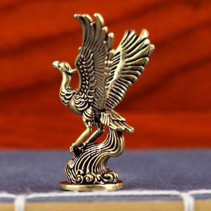 Vintage Brass <b>Bird</b> Figurine Metal Alloy Crafts Mythical Eagle Ornament for Collectible and Home Decor - Product Image 4