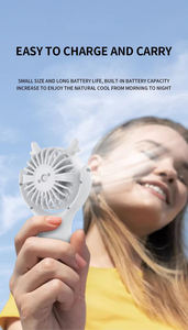 Mini ventilador de escritorio multifuncional portátil, plegable, recargable por USB, para exteriores. - Product Image 6