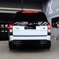 Pour Range Rover L405 2018-2022, feux arrière noirs transparents, style Venom, fabrication artisanale, LED personnalisées, OEM