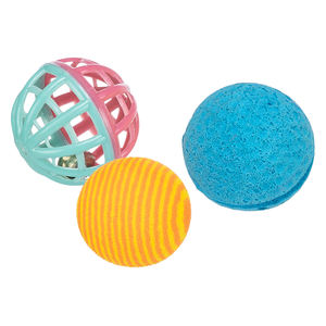 Balle interactive pour animaux de compagnie avec cloche 4 cm pour chats et chiens, jouet - Product Image 5