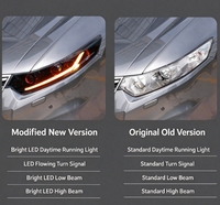 Phares à LED modifiés HXFG pour Honda Spirior CU2 8ème génération Euro Accord 2009-2013, projecteurs LED, feux de jour LED, clignotants dynamiques 12V