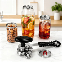 Scelleuse manuelle en acier inoxydable pour conserves et thé au lait – Outil de scellage domestique le plus vendu de Chine