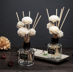 Disponibile con Consegna Rapida, Bottiglia in Vetro Esagonale per Aromi 50ml/100ml/120ml, Flacone Diffusore Trasparente di Alta Qualità per Casa e Auto - Product Image 3