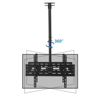 Fácil instalación Soporte de TV colgante duradero Suministro de fábrica Soporte de TV de techo de doble inclinación de pantalla Se adapta a televisores de plasma LCD LED de 32-55"