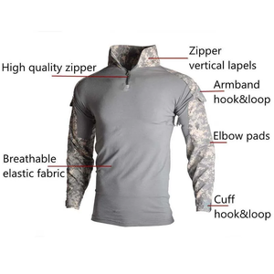 Combinaisons tactiques <span class=keywords><strong>Softair</strong></span> TJ-OUTDOORS pour hommes, chemises camouflage, combinaison de travail, couleur personnalisable, résistante à l'usure, pour la chasse/le combat en plein air - Product Image 5