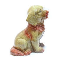 Statue d'animal en céramique moderne et écologique, chien, pour la décoration de la maison, utilisation sur table