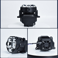 Sistema de Iluminación Automotriz, Lente de Proyector Bi-LED, Láser, Luz Alta y Baja, Faros LED para Auto, 75W+120W, Faro, Focos, Proyector