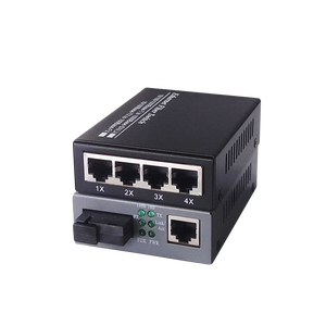 Convertidor de Medios Gigabit SC de Venta Caliente, Juego de Dos Transceptores Ópticos Monomodo 1310nm 1550nm, 1 RJ45 + 1 RJ45, Convertidor de Medios WDM - Product Image 1