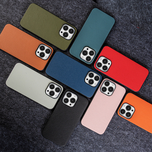 Custodia in vera pelle di vacchetta completamente fatta a mano <span class=keywords><strong>iPhone</strong></span> 15 14 13 <span class=keywords><strong>12</strong></span> <span class=keywords><strong>Pro</strong></span> Max iPhone16 <span class=keywords><strong>Pro</strong></span> Max compatibile con ricarica Wireless elegante - Product Image 3