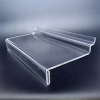 Étagère à chaussures en plastique, 10 pièces, avec étiquette de prix, Perspex coudé-in-bar, en acrylique transparent