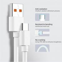 Cable de Datos Tipo C de Fábrica OEM 6A, 3 pies/6 pies, Android 3.0, Cable USB-C 2.0, Carga Rápida de 66 W, Cable USB-A a Tipo C