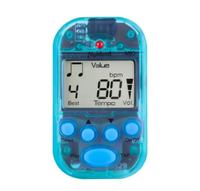 Metronom Mini LCD Profesional dengan Output Earphone, Metronom Saku Clip-on Praktis, Metronom Digital Plastik untuk Pengaturan Tempo