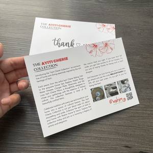 Carte de remerciement personnalisée avec impression personnalisée, marque de luxe, emballage pour petites entreprises, carte de remerciement pour achat avec logo pour votre commande - Product Image 5