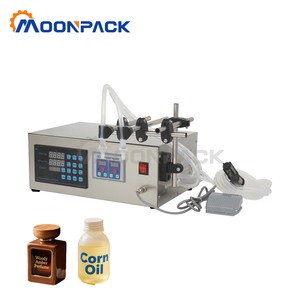 MOONPACK Máquina de Llenado de Aceite Comestible, Aceite de Perfume, Leche, Jugo, Salsa Líquida, Semiautomática, Doble Cabezal - Product Image 1