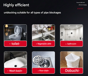 Limpiador Profesional <span class=keywords><strong>para</strong></span> Desagües y Desatascador de Inodoros con Función de Limpieza de Tuberías, Máquina de Limpieza de Tuberías - Product Image 2