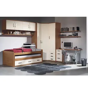 NOVA 20BWB034 Modern Teen Boys Bed Girls Bedroom Set Simple Design Kids Bed Room With Wooden Kids Storage Cabinet