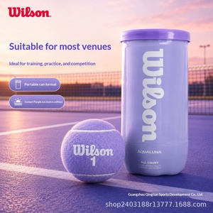 <span class=keywords><strong>Pelotas</strong></span> de Entrenamiento <span class=keywords><strong>Wilson</strong></span> para <span class=keywords><strong>Tenis</strong></span> en Rosado, Morado y Verde Menta, en Envase, Regalo Colorido - Product Image 5