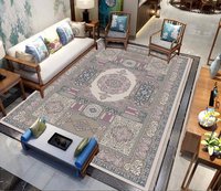 Nouveau tapis de sol confortable de grande taille pour salon, fabriqué à la machine, écologique, adapté aux animaux domestiques, décoration de la maison, tapis floral