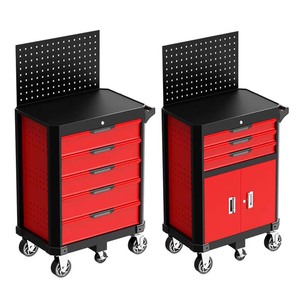 Chariot à outils mobile en métal à 7 tiroirs verrouillables pour atelier de réparation automobile - Product Image 6