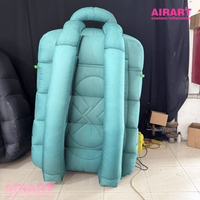 Sac à dos gonflable personnalisé avec logo imprimé, grand modèle de sac d'école gonflable pour affichage en centre commercial et événements commerciaux