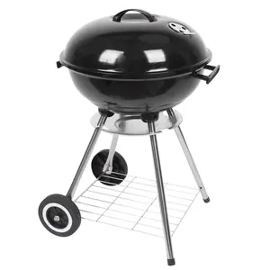 Grils de <span class=keywords><strong>barbecue</strong></span> portables dégagement charbon de bois avec roues, mise à niveau du gril de camping en acier, grilles de charbon de bois extérieures pour <span class=keywords><strong>barbecue</strong></span> pique-nique <span class=keywords><strong>barbecue</strong></span> - Product Image 1