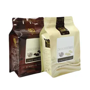 Eco Friendly Bolsa Aluminum Foil Packaging Side Gusset 250g 500g 1LB Valve Pouches Coffee Bean Bags With Cafe Logo