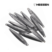 Hessen 5g 7g 10g 15g 18g 20g 21g 30g 40g 60g 80g Plomb lent à pêche non peint, leurres métalliques non peints, leurres jig