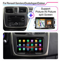 Autoradio Android 8 pouces pour Renault Captur, écran IPS, WiFi intégré, Android Auto, radio FM, 4 Go de stockage, tableau de bord
