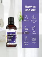 Minyak Wangi Lavender Vanilla Private Label untuk Pembuatan Lilin dan Sabun, Aroma Tahan Lama, Minyak Esensial untuk Diffuser dan Humidifier