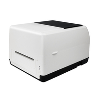 Imprimante d'étiquettes à transfert thermique de 4 pouces avec machine à étiquettes d'impression de ruban de satin USB pour étiquettes de vêtements