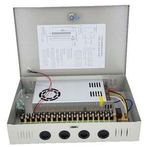 CCTV Power Supply 18 Channel <b>12V</b> 30A DC Output <b>Switching</b> Power Box for Surveillance Systems - Product Image 1