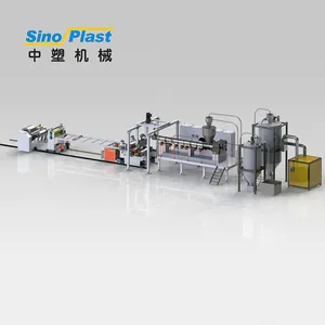 Sinoplast making disposable plastic PET PP PS PE ABS sheet extrusion production line plastic extruder Production line