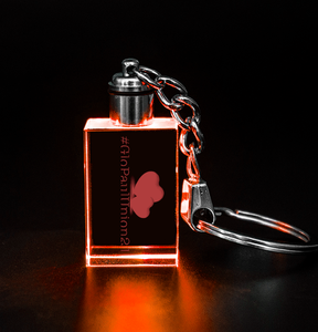 Sỉ buôn móc khóa pha lê K9 hình chữ nhật, móc khóa pha lê trơn, đèn LED, quà tặng Valentine cho nữ - Product Image 6