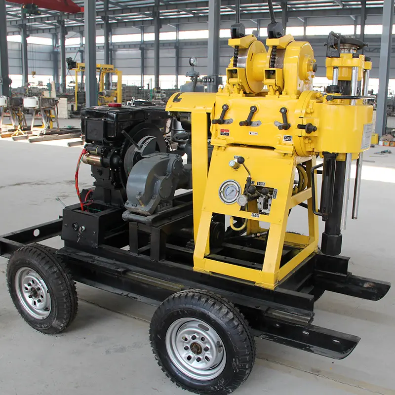 supply hydraulic water well drilling and core rig machine 130 meters bore well drilling machine price