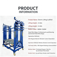 Escaleras y Andamios Ajustables, Andamio Metálico Electrónico, Tecnología Wuxi, Telescópico Móvil Rápido, Extensible 10M, Pequeño para el Hogar