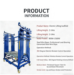Ponteggi e Impalcature Regolabili in Metallo <span class=keywords><strong>Elettronico</strong></span> Wuxi Rapid Telescopico Mobile 10M Estensibile per Piccoli Spazi Domestici - Product Image 6