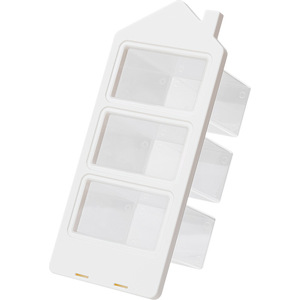 Pen Holder Angled Insert Plastic White Student Office Desk Storage Box Large Capacity Multi Functional - Product Image 1
