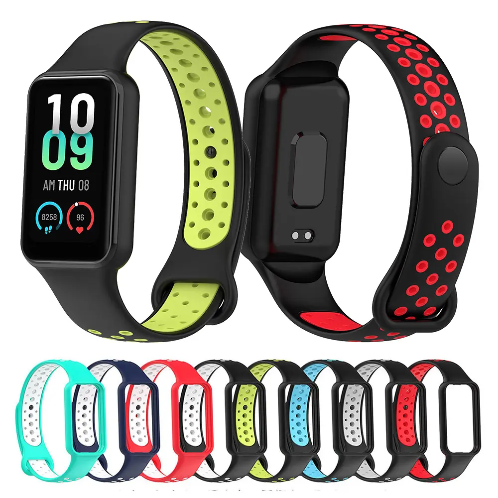 Sport Silicone Wristband Strap for Huami Amazfit Band 7 Bracelet Smart Watch Bands