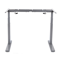 Bureau debout électrique à double moteur de haute qualité, avec pieds en forme de C, réglable en hauteur, pour la maison et le bureau, équipement informatique