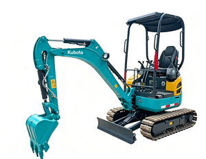 Miniexcavadora Kubota U17 U20 usada en venta con un motor diésel Tier 4 en buen estado y orugas de goma expandibles incluidas - Product Image 1