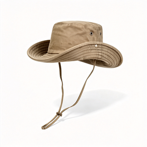 Chapeau Boonie d'extérieur à large bord, protection solaire, unisexe, logo personnalisé, en toile respirante, pour voyage, pêche, randonnée, safari - Product Image 6