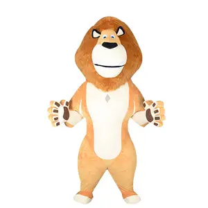3 м гигантский надувной костюм-талисман льва ходящий надувной костюм короля льва
