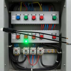 Green <b>Led</b> Indicator <b>Light</b> Bulb 220V <b>With</b> <b>Wire</b> For Electrical Equipment - Product Image 3