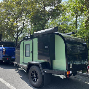 Remorque de camping-car de voyage, entièrement équipée, <span class=keywords><strong>moins</strong></span> chère, petit camping-car écologique, hors route, en forme de larme, australie, Offre Spéciale - Product Image 2