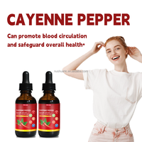 Gouttes liquides de piment de Cayenne avec vitamines K2 et D3, 2 fl.oz. Complément alimentaire à base de plantes pour soutenir la santé cardiaque