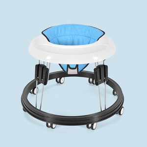 Chaise haute multifonctionnelle et trotteur <span class=keywords><strong>d</strong></span>'<span class=keywords><strong>occasion</strong></span> 4-en-1 avec roues, musique et jouets de dessin animé pour bébé - Product Image 2